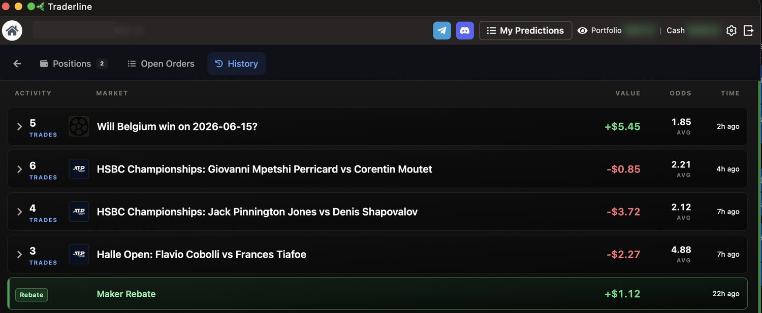 My Predictions history tab